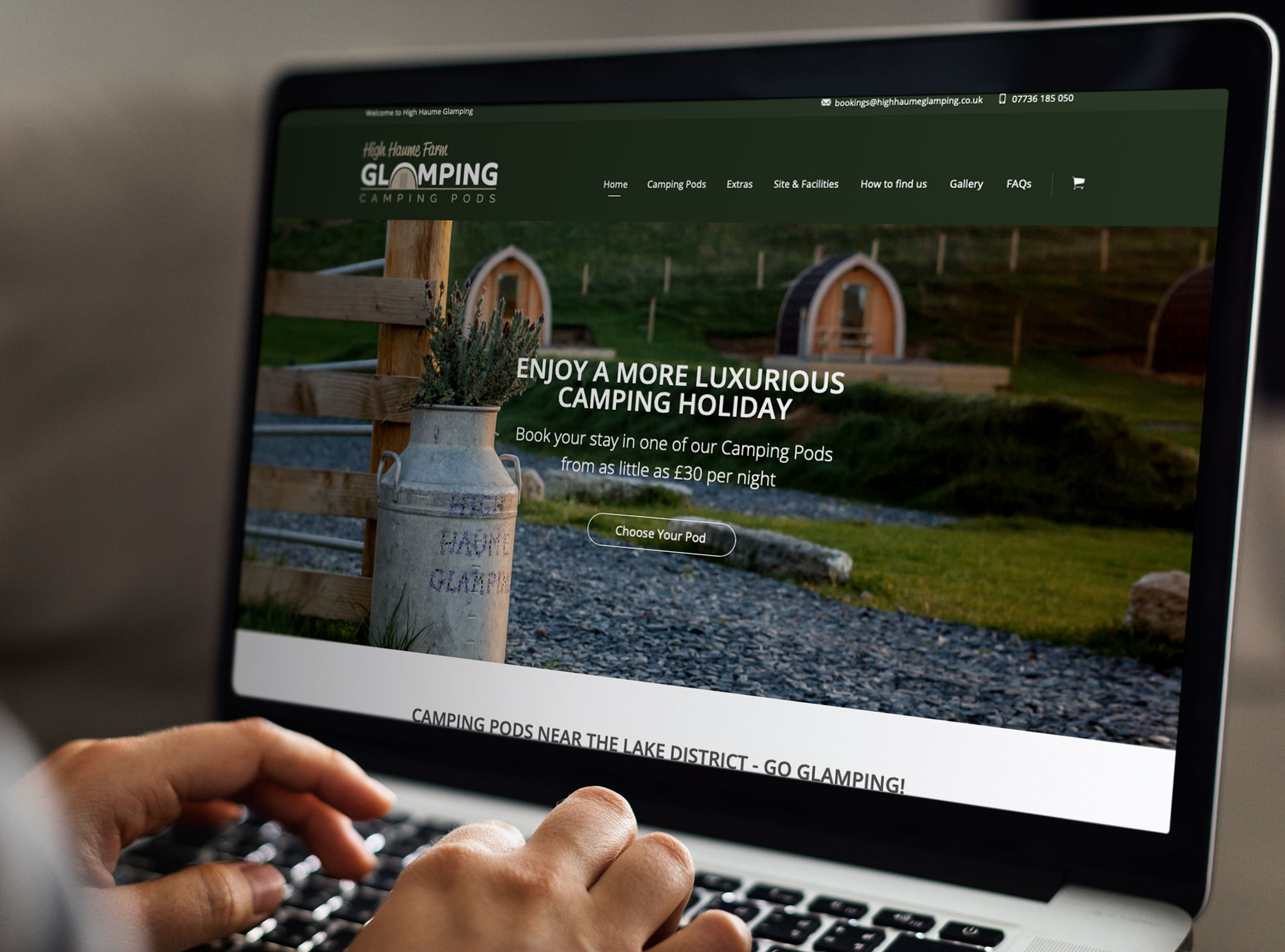 Glamping Web Design